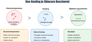 infographic skincare moleculen koeling